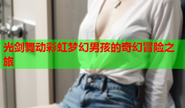 光剑舞动彩虹梦幻男孩的奇幻冒险之旅