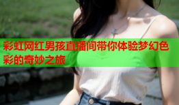 彩虹网红男孩直播间带你体验梦幻色彩的奇妙之旅