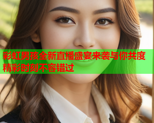 彩虹男孩全新直播盛宴来袭与你共度精彩时刻不容错过