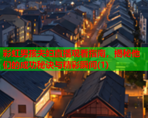 彩虹男孩夫妇直播观看指南，揭秘他们的成功秘诀与精彩瞬间(1)