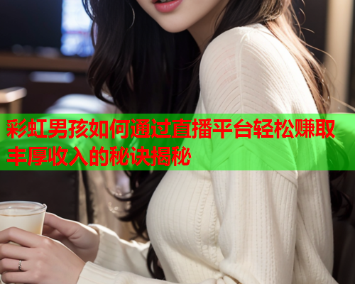 彩虹男孩如何通过直播平台轻松赚取丰厚收入的秘诀揭秘