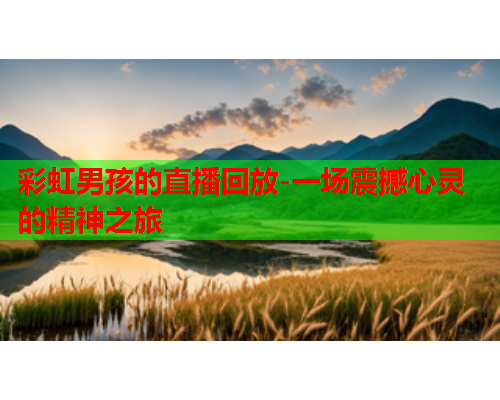 彩虹男孩的直播回放-一场震撼心灵的精神之旅