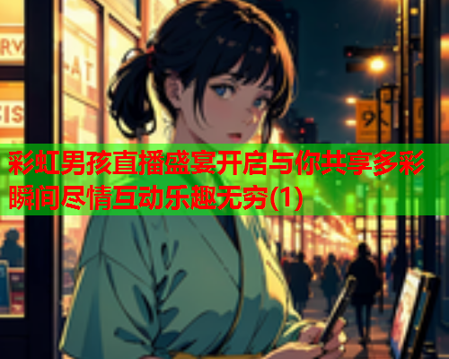 彩虹男孩直播盛宴开启与你共享多彩瞬间尽情互动乐趣无穷(1)
