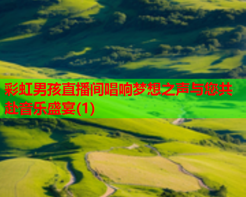 彩虹男孩直播间唱响梦想之声与您共赴音乐盛宴(1)