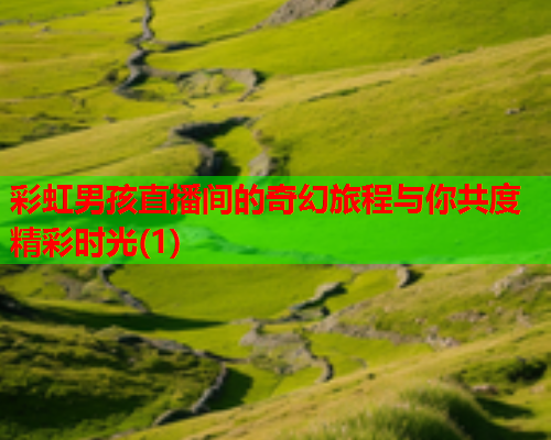 彩虹男孩直播间的奇幻旅程与你共度精彩时光(1)