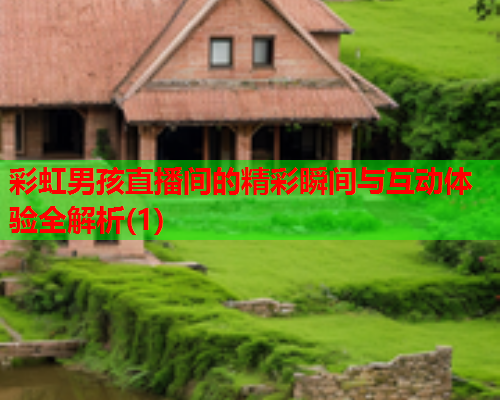 彩虹男孩直播间的精彩瞬间与互动体验全解析(1)