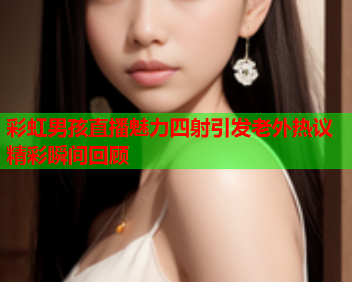 彩虹男孩直播魅力四射引发老外热议精彩瞬间回顾