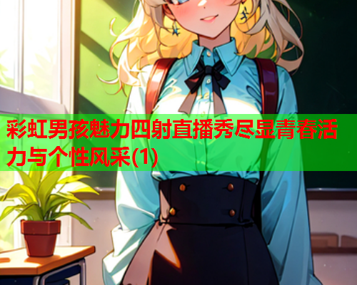 彩虹男孩魅力四射直播秀尽显青春活力与个性风采(1)