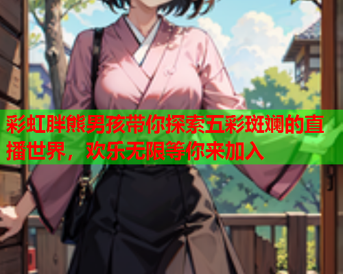 彩虹胖熊男孩带你探索五彩斑斓的直播世界，欢乐无限等你来加入