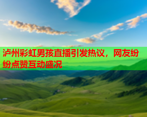 泸州彩虹男孩直播引发热议，网友纷纷点赞互动盛况