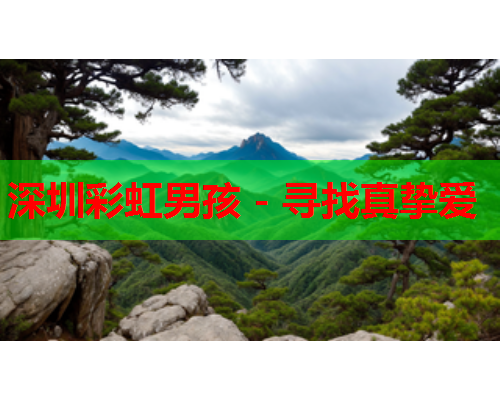 深圳彩虹男孩 - 寻找真挚爱
