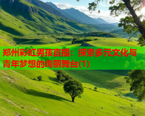 郑州彩虹男孩直播：探索多元文化与青年梦想的绚丽舞台(1)
