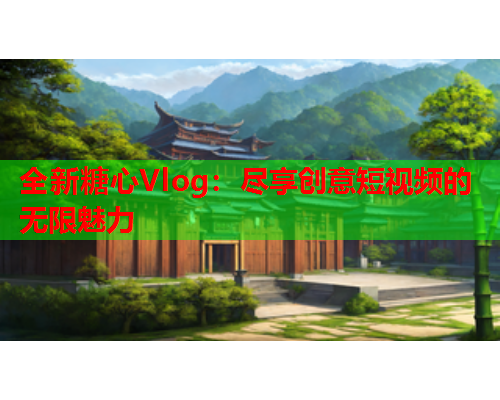 全新糖心Vlog：尽享创意短视频的无限魅力