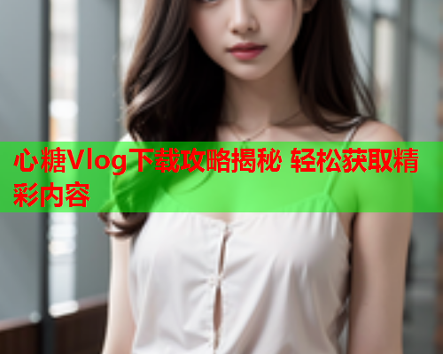 心糖Vlog下载攻略揭秘 轻松获取精彩内容