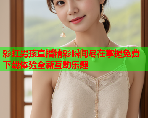 彩虹男孩直播精彩瞬间尽在掌握免费下载体验全新互动乐趣