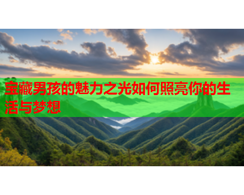 宝藏男孩的魅力之光如何照亮你的生活与梦想
