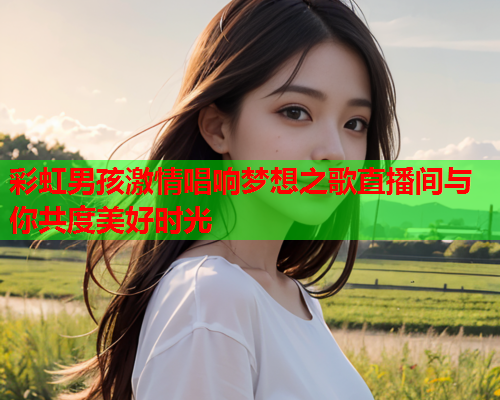 彩虹男孩激情唱响梦想之歌直播间与你共度美好时光