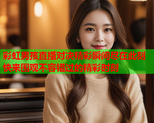 彩虹男孩直播对决精彩瞬间尽在此刻快来围观不容错过的精彩时刻