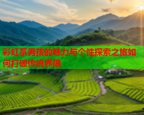 彩虹系男孩的魅力与个性探索之旅如何打破传统界限
