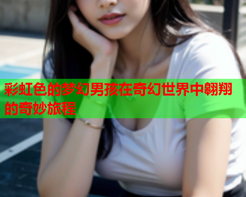 彩虹色的梦幻男孩在奇幻世界中翱翔的奇妙旅程