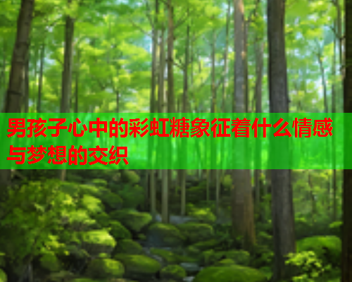 男孩子心中的彩虹糖象征着什么情感与梦想的交织