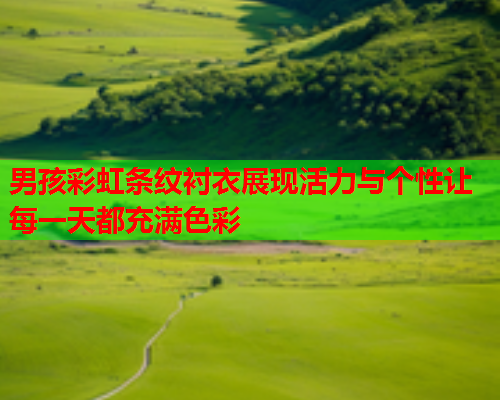 男孩彩虹条纹衬衣展现活力与个性让每一天都充满色彩