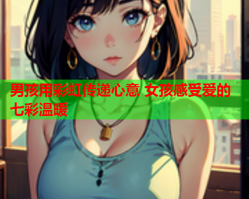 男孩用彩虹传递心意 女孩感受爱的七彩温暖
