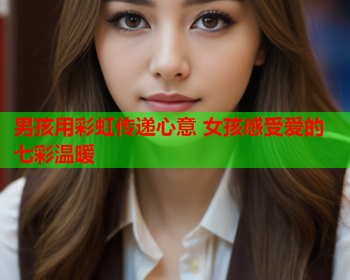 男孩用彩虹传递心意 女孩感受爱的七彩温暖