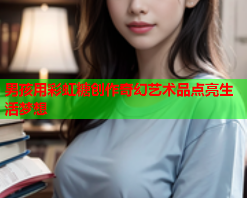 男孩用彩虹糖创作奇幻艺术品点亮生活梦想