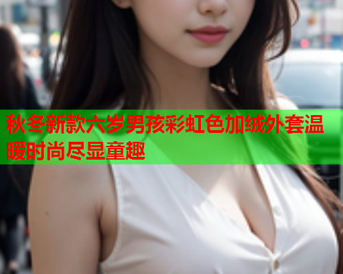 秋冬新款六岁男孩彩虹色加绒外套温暖时尚尽显童趣