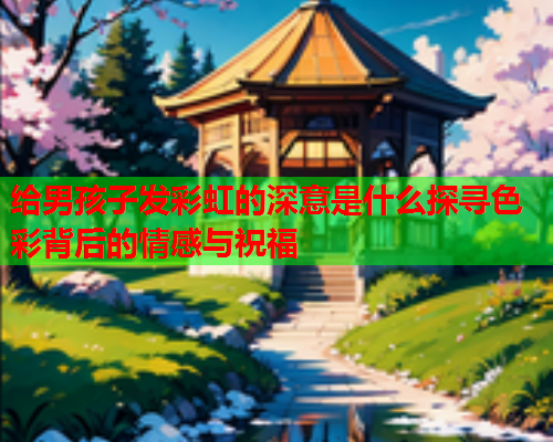 给男孩子发彩虹的深意是什么探寻色彩背后的情感与祝福